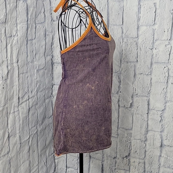 GRATEFUL DEAD Open Back Skull Graphic Blue Shirt Chest 32 in. Length 21.5 in - Picture 4 of 9